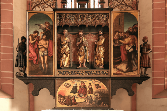 Cranach d. Ä. - Cranach-Altar Detail geöffnete Flügel